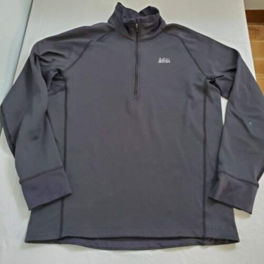 REI Men's Charcoal Zip-Up Sweater